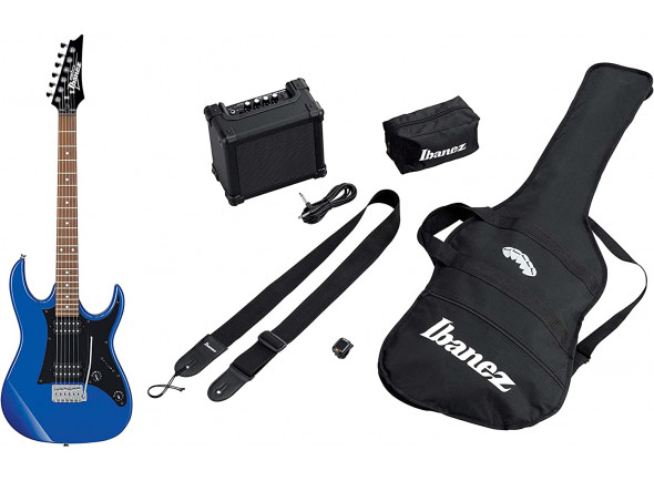 Ibanez IJRX20-BL Jumpstart Set  - Set de Guitarra eletrica, Corpo: Poplar, Braço: Maple, Perfil do braço: GRG, Raio do braço: 305mm, Escala: Jatoba, 