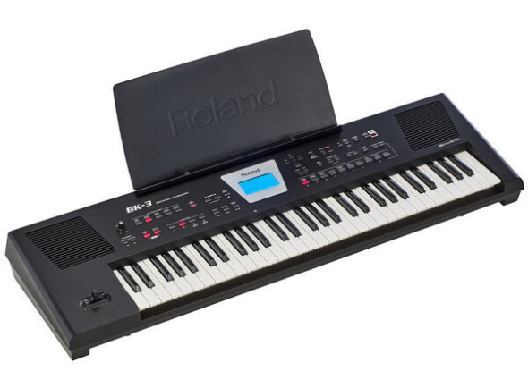 Roland <b>BK-3 PRO</b> Intelligent Arranger Keyboard 61-teclas - Roland BK-3 Teclado com Ritmos Intelligent Arranger Profissional, Teclado 61-notas Velocity Sensitive, teclas tamanho standard, 128 Vozes Polifonia + 850 Sons + 53 Kits Bateria + 250 Ritmos + Lyric...