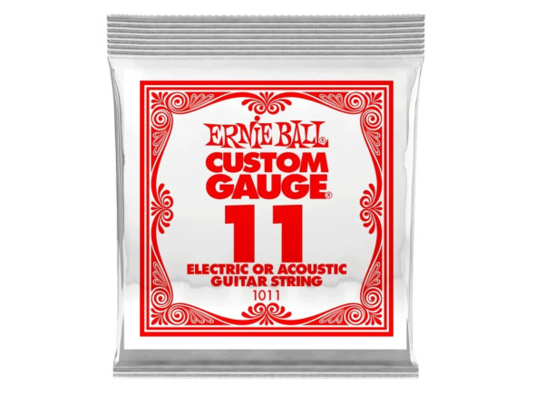 Ernie Ball  011 Single Slinky String - Espessura: 0,011, Aço simples, Contém 1 corda, 
