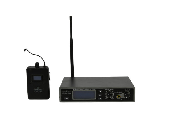 Soundsation WFU99 Monitorização In-Ear Wireless - Circuito UHF Phase Lock, estável e baixa radiação harmónica, 99 Canais em 10 grupos com frequências ordenadas de forma a evitar interferências, Extensão de frequência 823-832MHz ISM Europa (863-865...