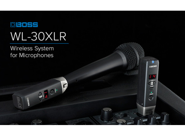 <b>BOSS WL-30XLR Sistema sem fios Wireless XLR para microfones dinâmicos voz pilhas transmissor recetor BEST-SELLER</b>