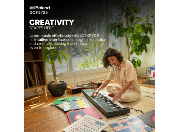 <b>Roland GO:KEYS 5 GT GRAPHITE Cinzento Escuro Teclado portátil Piano Sintetizador Arranger Ritmos Tecnologia ZEN-Core 61 teclas BEST-SELLER</b>