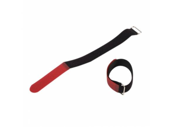 Adam hall VR 1616 RED  - Tipo de produto: Material velcro, Cor:preto e vermelho, StrapYes: Correia colorida, Largura16 mm, Comprimento160 mm, Peso0,002 kg, 