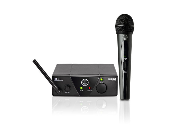AKG  WMS 40 Mini Vocal ISM2 - Sistema sem fio UHF com transmissor portátil dinâmico, Receptor de não diversidade com saída de jack balanceada ajustável, Banda de frequência ISM 2: 864.375 MHz - livre de registo e taxas em toda ...