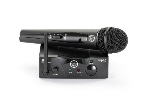 AKG WMS40 Mini Vocal  - Sistema Sem Fio AKG WMS40 MINI Vocal Set., Electrónica: Largura de banda: 560 MHz - 865 MHz;, Padrão de microfone: Cardioide dinâmico;, Autonomia: 30 h., Controladores: MIcrofone: Switch On/Off/Mut...