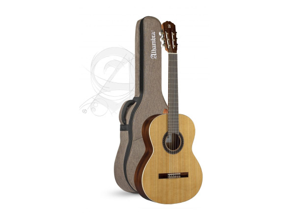 Alhambra  1C HT 3/4 incl. Gigbag  - Guitarra Alhambra 1 C HT (Hybrid Terra) + Estojo, Tampo em cedro maciço, Parte traseira / laterais Sapelli , Profundidade do corpo 95> 102 mm, Pescoço Samanguila / Ergoneck, Escala de jacarandá, 19...