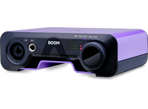 Apogee  BOOM - Interface de áudio USB 2.0 de 2 canais, 24 bits / 192 kHz, DSP de hardware integrado com faixa de canal symphony ECS: EQ de 3 bandas, filtro passa-altas, compressor e controle de acionamento, Ganho...