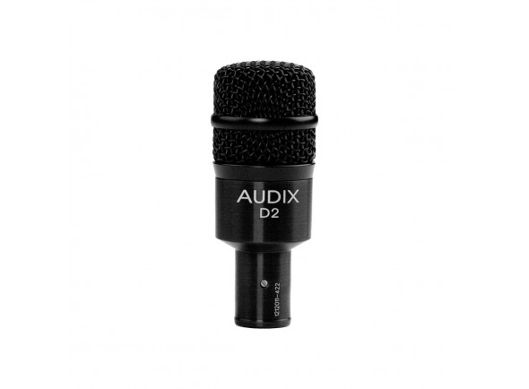 Audix D2  - Microfone especial para timbalões, Microfone dinâmico profissional, Hipercardióide, 44 - 18 kHz, 250 Ω, Máx. SPL: 144 dB, 