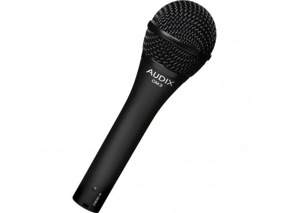 Audix OM 3  - Microfone vocal dinâmico profissional, Características: Hipercardióide, Para SPL mais alto (140dB), Carcaça estável, Feedback baixo, Reprodução de voz extremamente clara, 