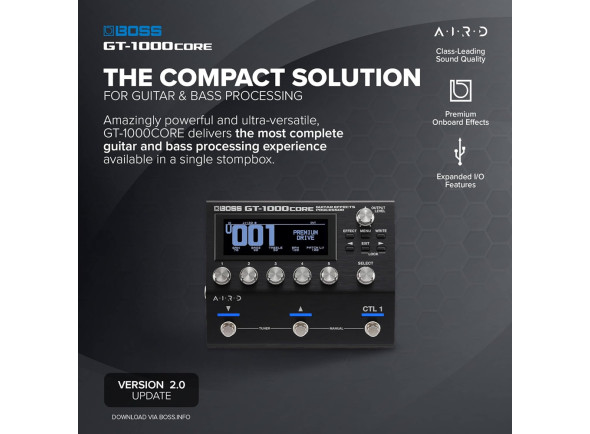 <b>BOSS GT-1000CORE Pedaleira Multi-Efeitos topo de gama para Guitarra Elétrica BEST-SELLER</b>