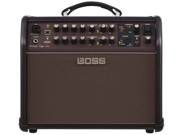 <b>BOSS ACS LIVE BI-AMP 60W</b> Combo Acústica c/ VOCAL FX <b>BOSS ACS LIVE BI-AMP 60W</b> Combo Acústica c/ VOCAL FX