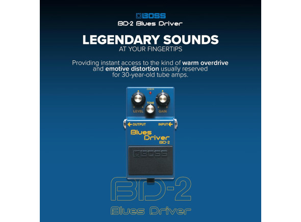 <b>BOSS BD-2W Blues Driver Pedal Distorção Guitarra elétrica Edição WAZA CRAFT fabricado no Japão</b>