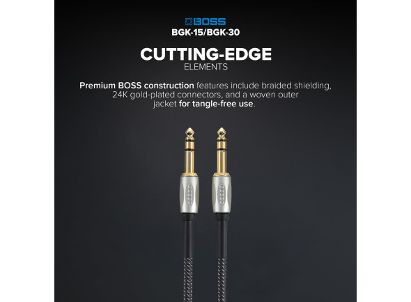<b>BOSS BGK-15 Cabo GK 4.5m para BOSS GM-800 e VG-800, Pickups GK-5/GK-5B, Conversores BOSS GKC-AD e GKC-DA</b>