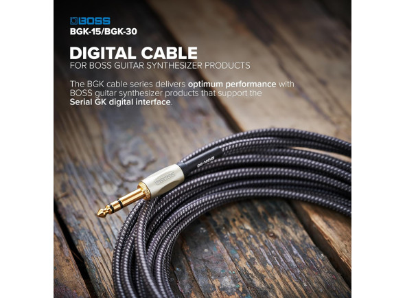 <b>BOSS BGK-15 Cabo GK 4.5m para BOSS GM-800 e VG-800, Pickups GK-5/GK-5B, Conversores BOSS GKC-AD e GKC-DA</b>