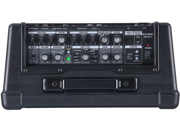 <b>BOSS CUBE STREET II BLACK Coluna Portátil Stereo preta Alimentação Pilhas Multi-efeitos MULTI-INSTRUMENTOS BEST-SELLER</b>