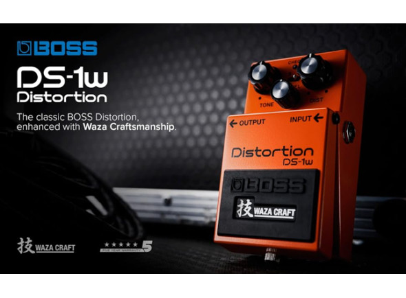 <b>BOSS DS-1W Pedal Distorção Edição Especial WAZA CRAFT fabricado no Japão</b>