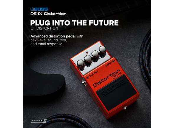 <b>BOSS DS-1X Pedal Distorção para Guitarra Eléctrica Edição Especial Premium Tone</b>