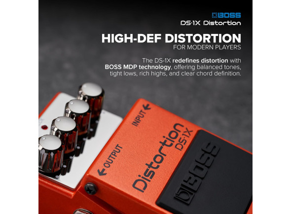 <b>BOSS DS-1X Pedal Distorção para Guitarra Eléctrica Edição Especial Premium Tone</b>