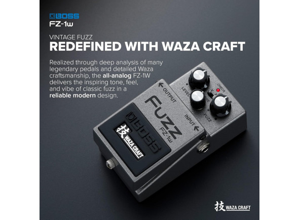 <b>BOSS FZ-1W Pedal FUZZ Edição Especial WAZA CRAFT</b>