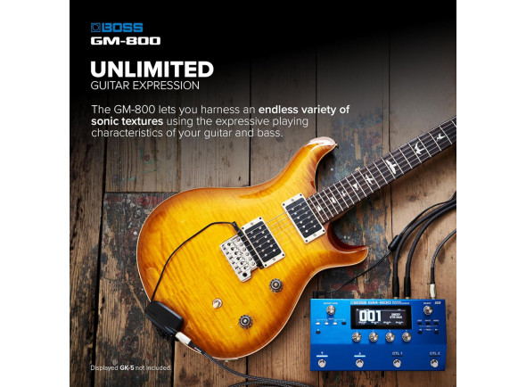 <b>BOSS GM-800 GUITAR/BASS Pedaleira Sintetizador 1.200 Sons 70 Ritmos ZEN-Core</b>