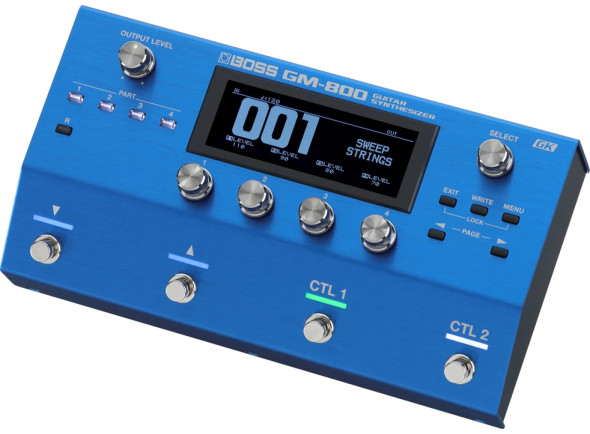 <b>BOSS GM-800 GUITAR/BASS</b> Sintetizador 1.200 Sons + 70 Ritmos ZEN-Core - BOSS GM-800 Sintetizador Guitarra e Baixo Tecnologia ZEN-Core, 1200 Sons + 70 Ritmos + 100 Scenes Preset + 150 Scenes Utilizador, Sintetizador profissional de última geração com novo Interface GK, ...
