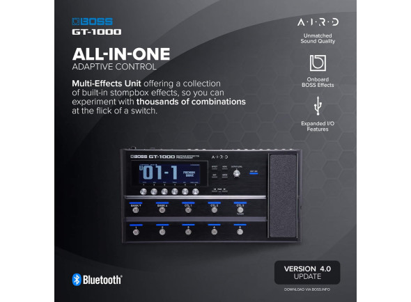 <b>BOSS GT-1000 Pedaleira Multi-Efeitos para Guitarra Eletrica Baixo Bluetooth computador</b>