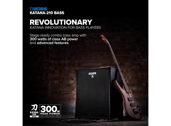 <b>BOSS KATANA 210 BASS Combo de Baixo Profissional Classe AB 300 Watts</b>