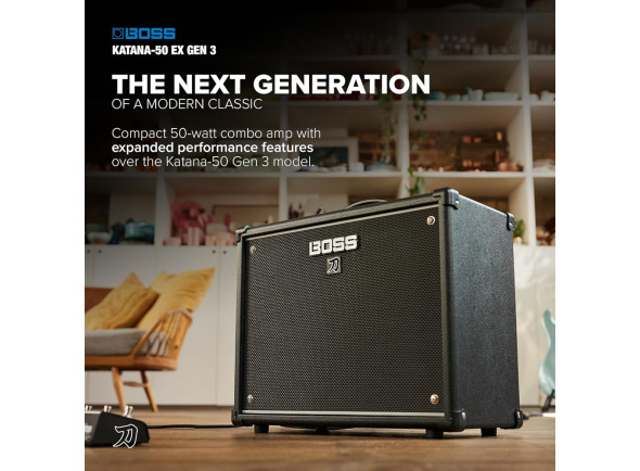 <b>BOSS KATANA 50 EX GEN 3 STEREO EXPAND Combo 50W 65 FX BEST-SELLER</b>