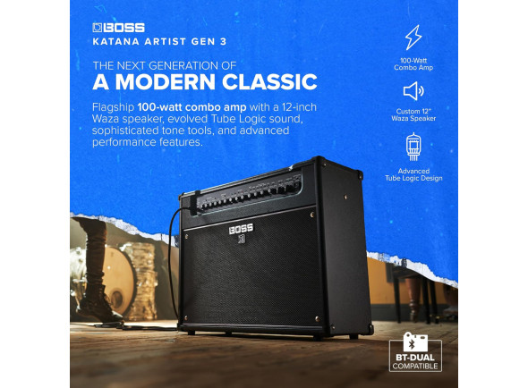 <b>BOSS KATANA ARTIST GEN 3 Combo de Modulação Profissional 100 Watts topo de gama</b>