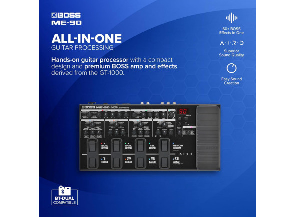 <b>BOSS ME-90 Pedaleira Multi-Efeitos para guitarra elétrica BEST-SELLER</b>