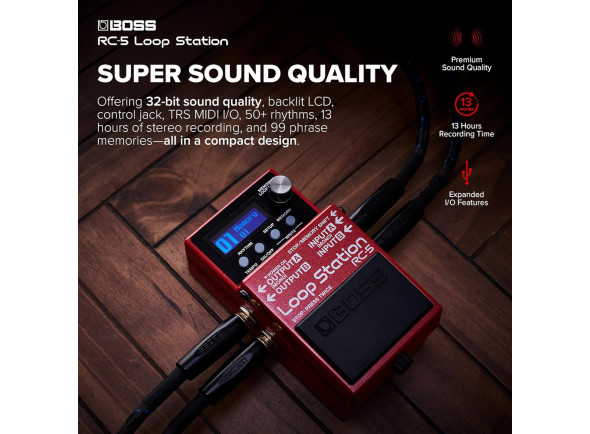 <b>BOSS RC-5 looper guitarra elétrica voz vocalista beatbox computador gravador audio wave musicas BEST-SELLER</b>