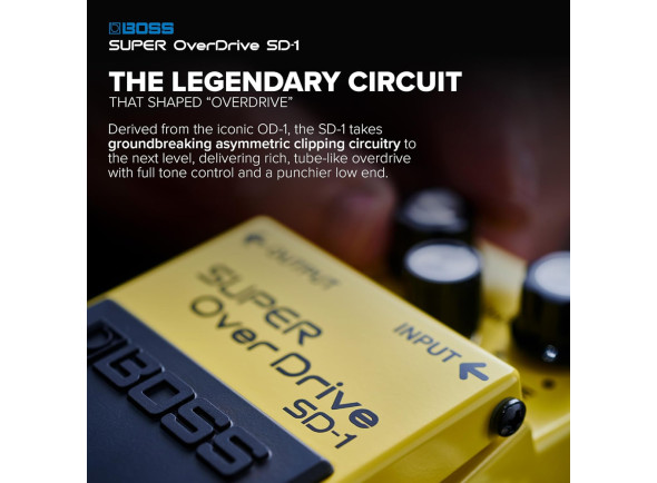 <b>BOSS SD-1 SUPER OVERDRIVE Pedal Distorção para Guitarra Eléctrica BEST-SELLER</b>
