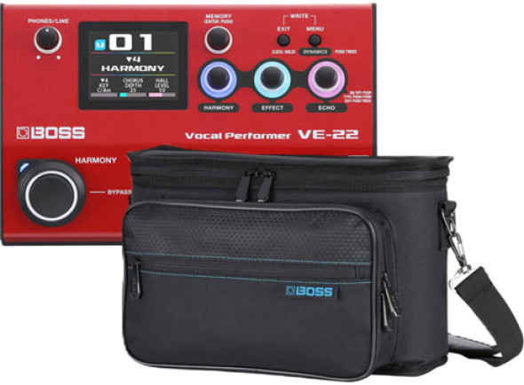 <b>BOSS VE-22 com BOLSA ALMOFADADA BOSS CB-VE22</b>