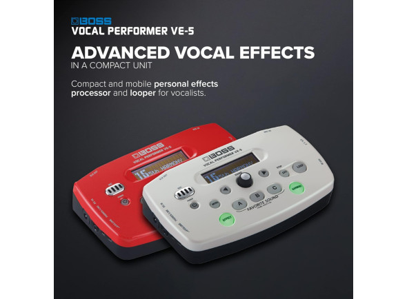 <b>BOSS VE-5 WH Processador de Voz Harmonizer Profissional Branco</b>