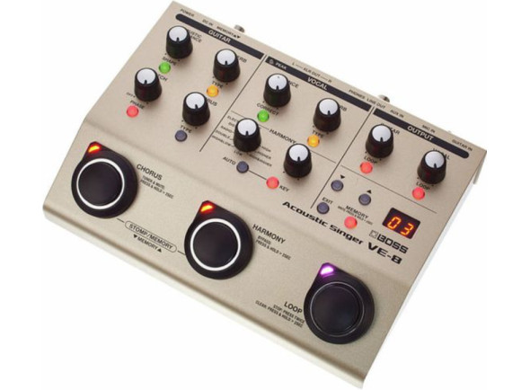 Processadores para vocalistas Boss VE-8 Acoustic Singer