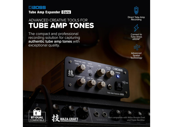 <b>BOSS WAZA TUBE AMP EXPANDER CORE W-TAE CORE Excelente Solução p/ Amplificadores a Válvulas</b>