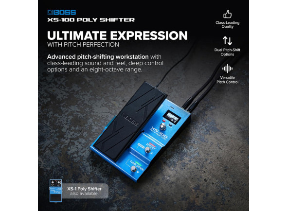 <b>BOSS XS-100 POLY SHIFTER + Visor LCD + Pedal Expressão</b>