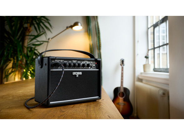 <b>Amp Combo Coluna Bluetooth BOSS KATANA MINI X Portátil Guitarra Elétrica Baixo Acústica 10W Multi-FX Bateria Interna porta USB BEST-SELLER</b>
