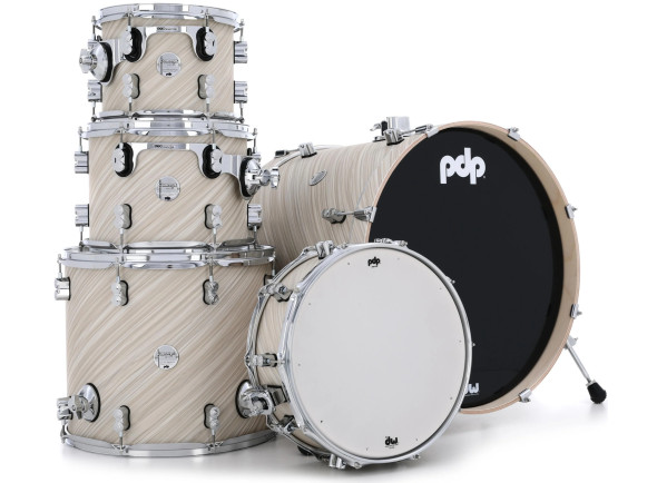 <b>DW PDP CONCEPT Maple CM5 TWISTED IVORY Kit Bateria 5 peças PDCM2215TI</b>