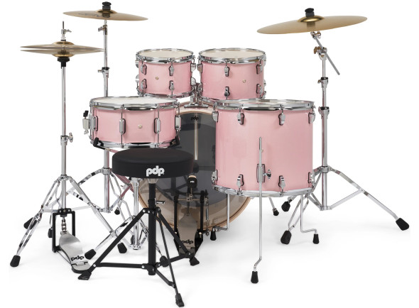<b>DW PDP MAINSTAGE Pale Rose KIT BATERIA COMPLETA ACÚSTICA 5-PEÇAS PDMA2215KTPR</b>
