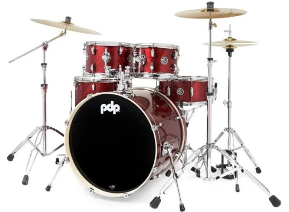 <b>DW PDP MAINSTAGE Red Cherry KIT BATERIA ACÚSTICA COMPLETA 5-PEÇAS PDMA2215KTTC</b>