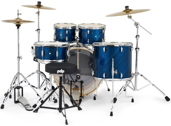 <b>DW PDP MAINSTAGE Twisted Blue Steel KIT BATERIA ACÚSTICA COMPLETA 5-PEÇAS PDMA2215KTTB</b>