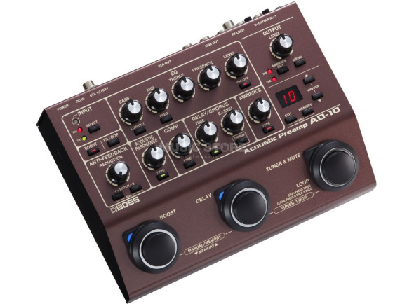 Ver mais informações do  <b>BOSS AD-10 PREAMP + FX</b> p/ Guit. Acústica / Eletroacústica <b>Oportunidade B-STOCK</b>