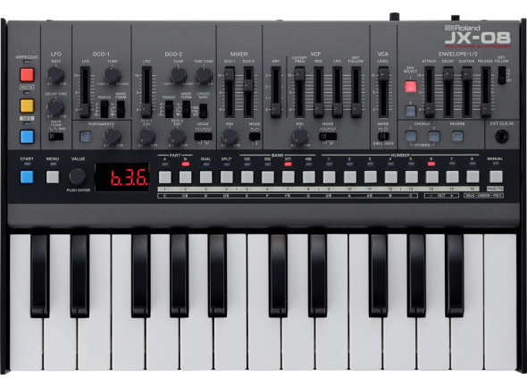 <b>PACK ICONIC SYNTH Roland JX-08 + KEYBOARD ROLAND K-25M</b>