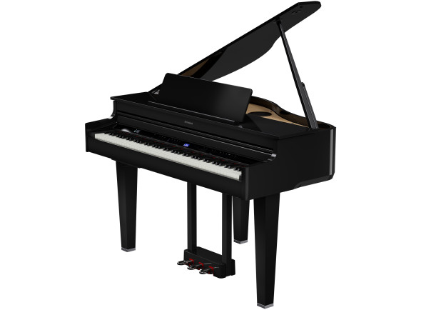 <b>Piano cauda digital eletrónico Roland GP-6 PE Preto Polido design acabamentos luxuosos BEST-SELLER</b>