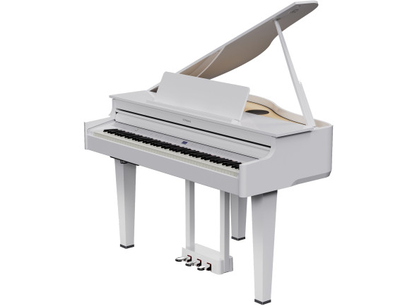 <b>Piano cauda digital eletrónico Roland GP-6 PW Branco Polido design acabamentos luxuosos BEST-SELLER</b>