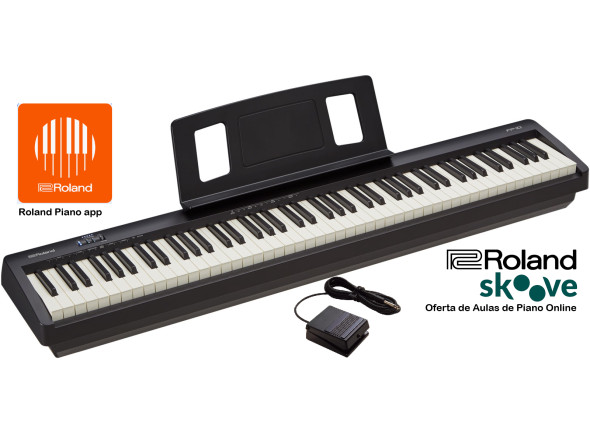 <b>Roland FP-10 PIANO ELETRÓNICO PORTÁTIL preto 88 teclas pesadas qualidade-preço imbatível BEST-SELLER</b>