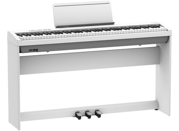 <b>Roland FP-30X WH piano branco com suporte Roland KSC-70-WH e barra 3 pedais Roland KPD-70-WH</b>