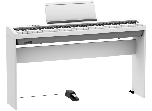 <b>Roland FP-30X-WH piano branco com suporte Roland KSC-70-WH e pedal sustain Roland DP-2</b>