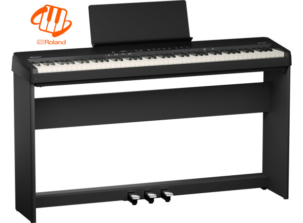 <b>Roland FP-40 BK PRETO + MÓVEL Roland KSF-40 BK + BARRA PEDAIS Roland KPD-70 BK</b>
